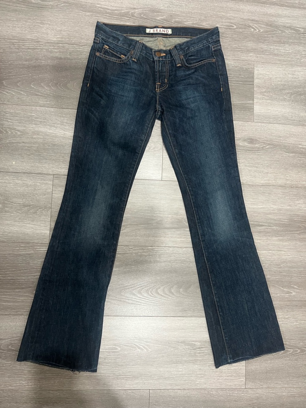 J Brand Dark Indigo Flared Jeans